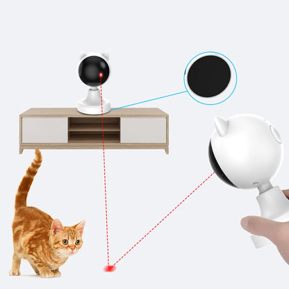Fully Automatic Laser Cat Toy Indoor Intelligent Cat Teasing Laser Cat Toy Suitable for Cats and Dogs