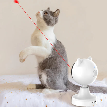 Fully Automatic Laser Cat Toy Indoor Intelligent Cat Teasing Laser Cat Toy Suitable for Cats and Dogs