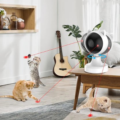 Fully Automatic Laser Cat Toy Indoor Intelligent Cat Teasing Laser Cat Toy Suitable for Cats and Dogs