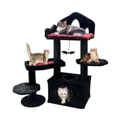 High Quality Cat Tree Design Cat Tower Indoor Cats Multi-Level Condo and Scratching Posts for Kittens