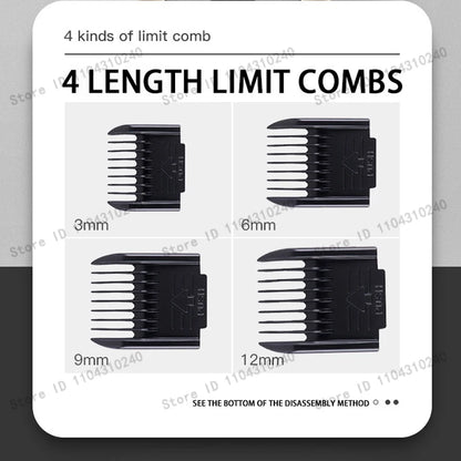 Electric Pet Clipper Grooming Kit for Dogs Reachageable Trimmer Haircut Cat Hair Cutting Remover Quiet Nail Grinder Machine Set